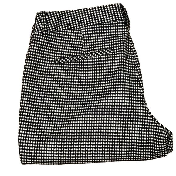 EXPRESS EDITOR BLACK & WHITE PANTS 8 R - Picture 5 of 5